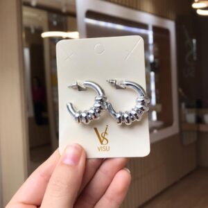 Argola clássica prata