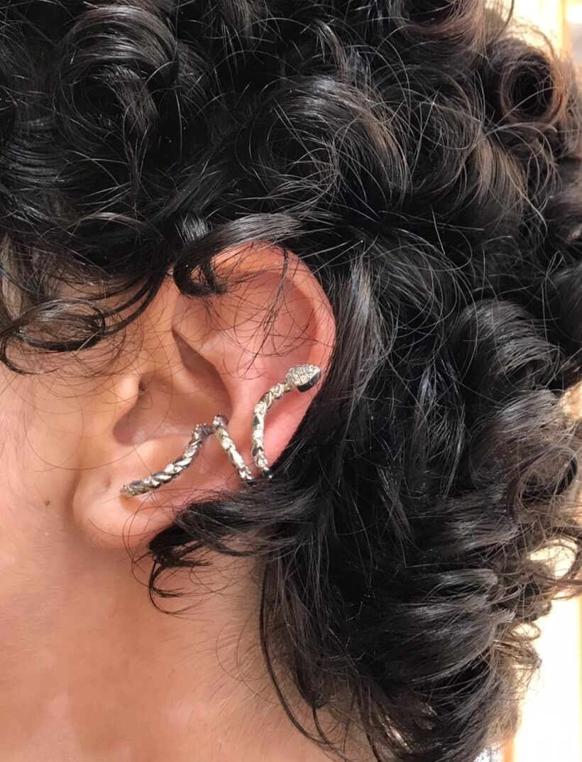 Brinco ear cuff snake