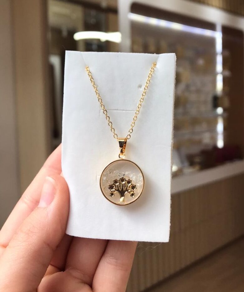 Colar árvore da vida cristal