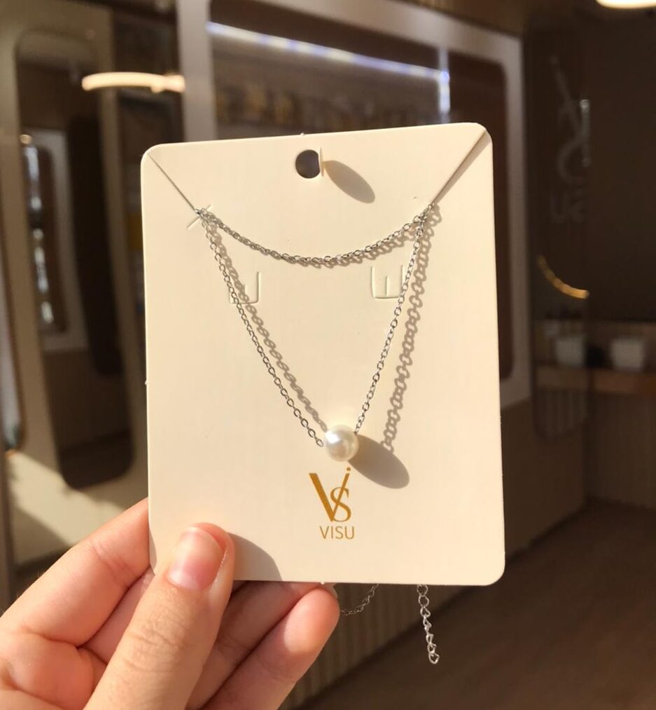 Colar pérola única