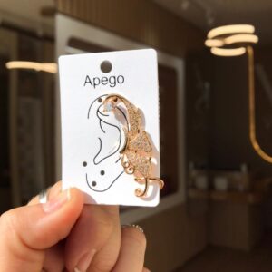 Ear cuff curvas de brilho