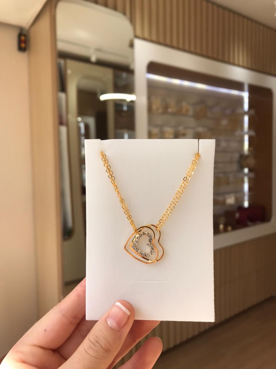 Pulseira coração triplo details