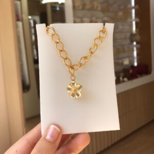 Pulseira elos com pingente