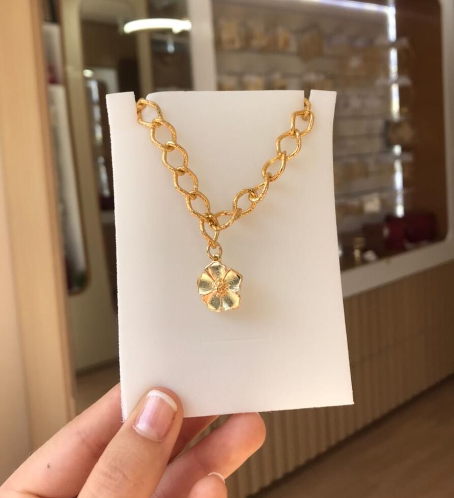 Pulseira elos com pingente